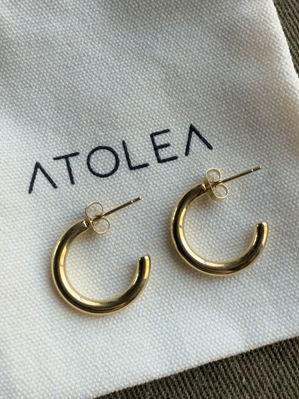 Atolea Gold Hoop Earrings